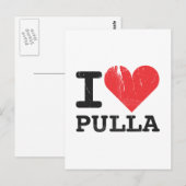 I Liebe Pulla Postkarte (Vorne/Hinten)