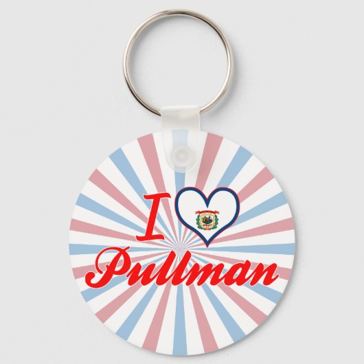 I Liebe Pullman, West Virginia Schlüsselanhänger (Vorderseite)