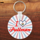 I Liebe Pullman, West Virginia Schlüsselanhänger (Vorderseite)