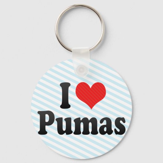 I Liebe Pumas Schlüsselanhänger (Vorderseite)