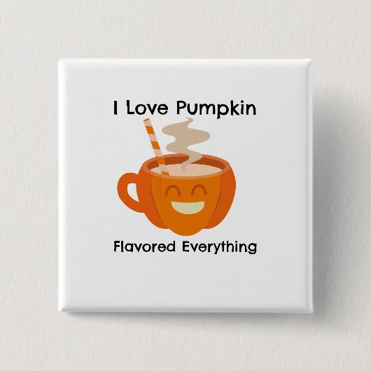 I Liebe Pumkin Flavor Button (Vorderseite)