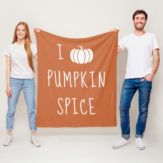 I Liebe Pumpkin Gewürz Fleecedecke (Beispiel)