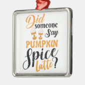 I Liebe Pumpkin Gewürz Ornament Aus Metall (Links)