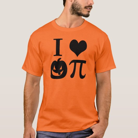 I Liebe Pumpkin Pi T-Shirt (Vorderseite)
