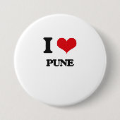 I Liebe Pune Button (Vorderseite)