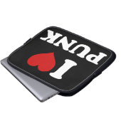 I Liebe Punk Laptopschutzhülle (Vorne Knopf)