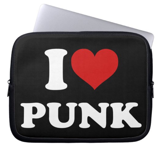 I Liebe Punk Laptopschutzhülle (Vorderseite)