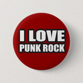 I LIEBE-PUNKfelsen für die Punkmädchen Typen Button