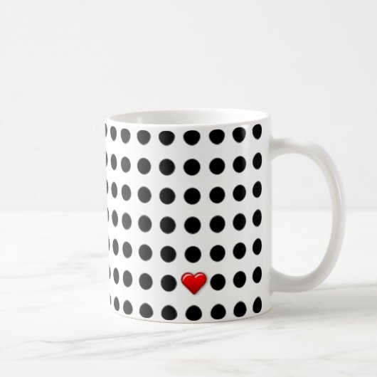 I Liebe-Punkte Kaffeetasse (Rechts)