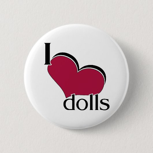 I Liebe-Puppen Button (Vorderseite)