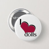 I Liebe-Puppen Button (Vorne & Hinten)