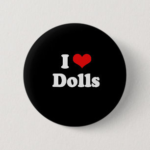 I Liebe-Puppen-T-Shirt Button