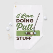 I Liebe Putt Stuff Funny Golf Putting Golfhandtuch (Insitu)