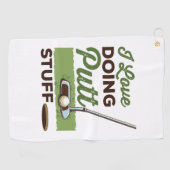I Liebe Putt Stuff Funny Golf Putting Golfhandtuch (Horizontal)