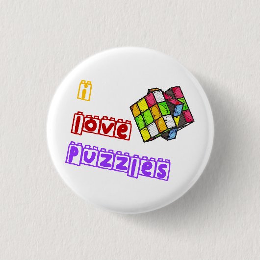 I Liebe Puzzles Button (Vorderseite)