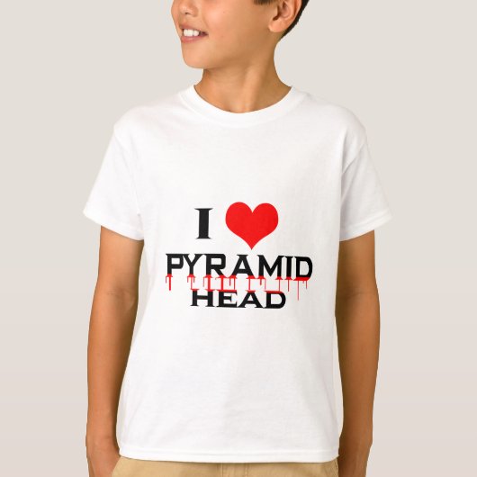 I Liebe-Pyramide-Kopf T-Shirt (Vorderseite)