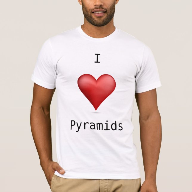 I Liebe-Pyramiden T-Shirt (Vorderseite)