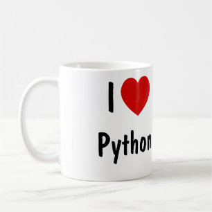 I Liebe Python Programmierung Kaffeetasse