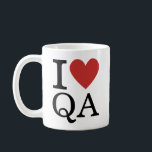 I. ❤️ Liebe QA - Qualitätssicherung - TASSE<br><div class="desc">Möchten Sie Ihrem täglichen Qualitätssicherungsalltag einen Hauch von Begeisterung und Stolz hinzufügen? Mit unserer "I ❤️ Liebe QA - QA Dept. TASSE" steigern Sie Ihre Stimmung und Ihr Braut! Diese Tasse ist, genau wie Ihre QA-Arbeit, mehr als nur ein Gefäß für Ihr Lieblingsgetränk - sie ist ein Symbol für Ihr...</div>