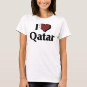 I Liebe Qatar Flag Shirt (Vorderseite)