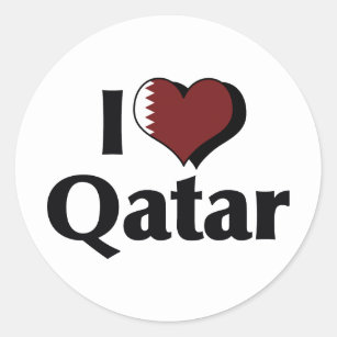 Qatar Flagge Aufkleber Zazzle De