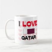 I Liebe Qatar Kaffeetasse (Links)