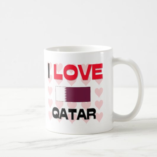 I Liebe Qatar Kaffeetasse (Rechts)
