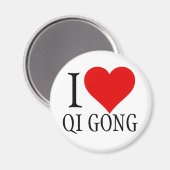 I Liebe Qi Gong Magnet (Vorderseite/Rückseite)