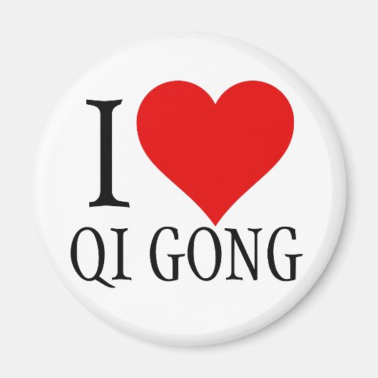 I Liebe Qi Gong Magnet (Vorne)