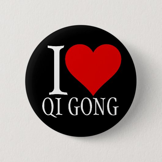 I Liebe qi Gong-Taste Button (Vorderseite)