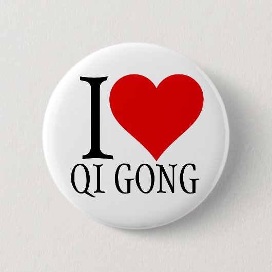 I Liebe qi Gong-Taste Button (Vorderseite)
