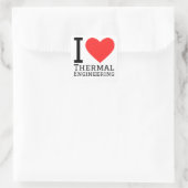 I LIEBE QUADRATISCHER AUFKLEBER (Tasche)