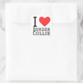 I LIEBE QUADRATISCHER AUFKLEBER (Tasche)