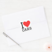 I LIEBE QUADRATISCHER AUFKLEBER (Umschlag)