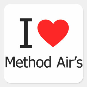 I LIEBE QUADRATISCHER AUFKLEBER