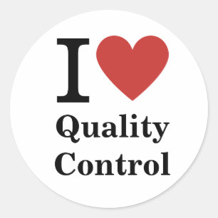 I ❤️ Liebe Qualität Kontrolle STICKER