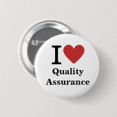 I ❤️ Liebe Quality Assurance - QA Dept Button Butt (Vorne & Hinten)