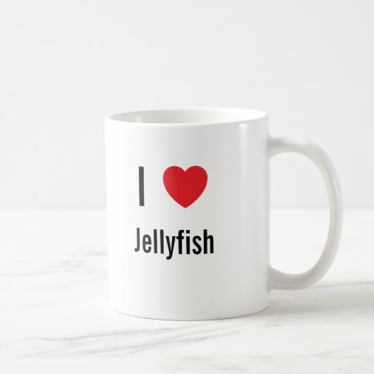I Liebe Quallen Kaffeetasse (Rechts)