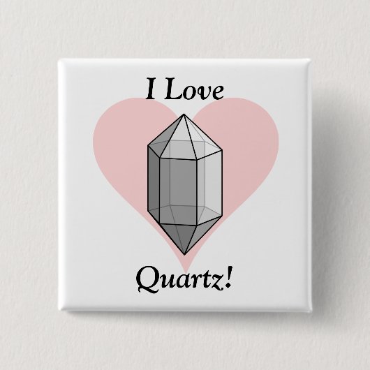 I Liebe-Quarz! Button (Vorderseite)