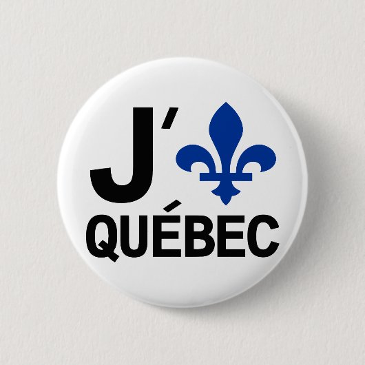I Liebe Quebec Button (Vorderseite)