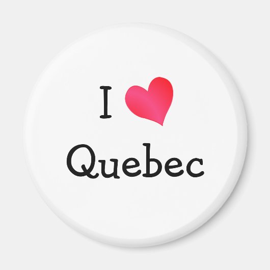 I Liebe Quebec Magnet (Vorne)