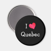 I Liebe Quebec Magnet (Vorderseite/Rückseite)