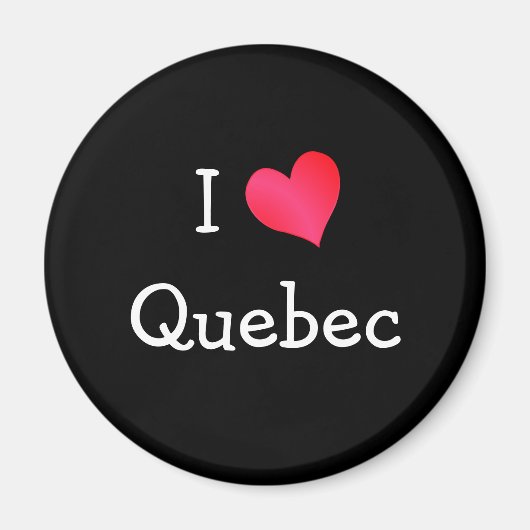 I Liebe Quebec Magnet (Vorne)