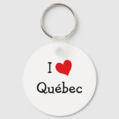 I Liebe Quebec Schlüsselanhänger (Vorderseite)