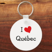 I Liebe Quebec Schlüsselanhänger (Vorderseite)