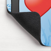 I Liebe Queen Angelfish Mousepad (Ecke)