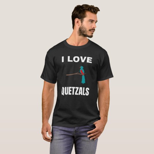I Liebe Quetzals T-Shirt (Vorne ganz)