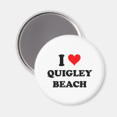 I Liebe Quigley Beach Connecticut Magnet (Vorderseite/Rückseite)