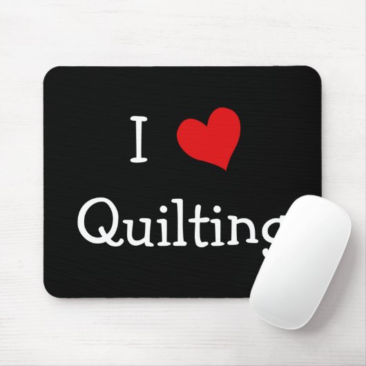 I Liebe Quilting Mousepad (Mit Mouse)