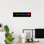 I Liebe Quilting Poster (Heimbüro)